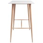 High table and 7-piece bar stools set in white by , Furniture sets for kitchens and dining rooms - Ref: Foro24-3057449, Price...