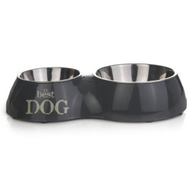 Beeztees Best Dog Double Dog Bowl 510 ml 31x17.5 cm 650395 by Beeztees, Pet bowls, feeders, and waterers - Ref: Foro24-408682...