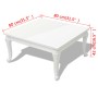 Bright white coffee table 80x80x42 cm by vidaXL, Coffee table - Ref: Foro24-243379, Price: 138,85 €, Discount: %