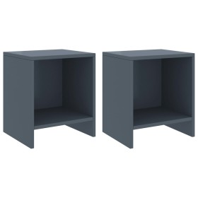 Nightstands 2 pcs light gray pine wood 35x30x40 cm by vidaXL, Nightstands - Ref: Foro24-322243, Price: 47,99 €, Discount: %