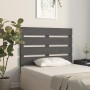 Cabecero de cama madera maciza de pino gris 100x3x80 cm de , Cabeceros y pies de cama - Ref: Foro24-821334, Precio: 49,95 €, ...