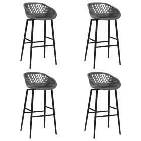 Kitchen stools 4 units gray by , Kitchen stools - Ref: Foro24-248163, Price: 239,35 €, Discount: %