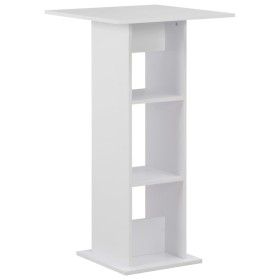 Mesa de bar blanca 60x60x110 cm de , Mesas de cocina y de comedor - Ref: Foro24-280205, Precio: 78,87 €, Descuento: %