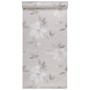 Non-woven 3D wallpaper with gray flower print 10x0.53 m by , Painted paper - Ref: Foro24-353411, Price: 20,99 €, Discount: %