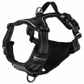 FLAMINGO Balou dog harness black M 50-65 cm 25 mm by , Harnesses and collars for pets - Ref: Foro24-444309, Price: 42,99 €, D...