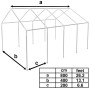 Estructura para carpa de 8x4 m acero de vidaXL, Estructuras para carpas y cenadores - Ref: Foro24-42126, Precio: 433,49 €, De...