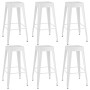 High table and bar stools 7 pieces black and white by , Furniture sets for kitchens and dining rooms - Ref: Foro24-3057388, P...