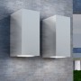 2pcs Square Up/Down Outdoor Wall Lamp by vidaXL, Outdoor lighting - Ref: Foro24-42409, Price: 34,10 €, Discount: %