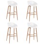 5-Piece White High Table and Bar Stools by , Furniture sets for kitchens and dining rooms - Ref: Foro24-3057407, Price: 401,7...