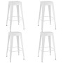 High table and bar stools 5 pieces white by , Furniture sets for kitchens and dining rooms - Ref: Foro24-3057430, Price: 439,...