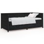 Sofá cama madera maciza de pino negro 75x190 cm de , Camas y somieres - Ref: Foro24-820920, Precio: 232,99 €, Descuento: %