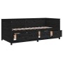 Sofá cama madera maciza de pino negro 75x190 cm de , Camas y somieres - Ref: Foro24-820920, Precio: 232,99 €, Descuento: %