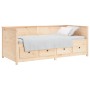 Sofá cama madera maciza de pino 90x200 cm de , Camas y somieres - Ref: Foro24-820901, Precio: 263,09 €, Descuento: %