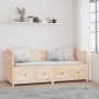 Sofá cama madera maciza de pino 90x200 cm de , Camas y somieres - Ref: Foro24-820901, Precio: 263,09 €, Descuento: %