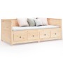 Sofá cama madera maciza de pino 90x200 cm de , Camas y somieres - Ref: Foro24-820901, Precio: 263,09 €, Descuento: %