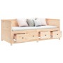 Sofá cama madera maciza de pino 90x200 cm de , Camas y somieres - Ref: Foro24-820901, Precio: 263,09 €, Descuento: %