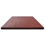 Rubber tiles fall protection 24 units 50x50x3cm red