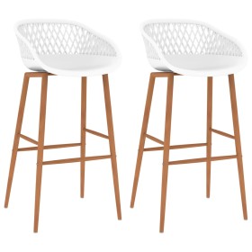 Kitchen stools 2 units white by , Kitchen stools - Ref: Foro24-248153, Price: 143,46 €, Discount: %