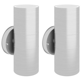 Outdoor wall lamp 2 pcs ascending/descending steel by vidaXL, Outdoor lighting - Ref: Foro24-42419, Price: 40,99 €, Discount: %