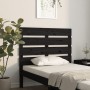 Cabecero madera maciza de pino negro 90x3x80 cm de , Cabeceros y pies de cama - Ref: Foro24-821331, Precio: 51,26 €, Descuent...