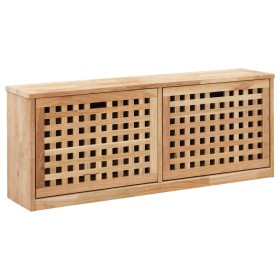 Solid walnut wood shoe bench 94x20x38 cm by , Shoe racks and shoe organizers - Ref: Foro24-247599, Price: 113,36 €, Discount: %