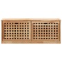 Solid walnut wood shoe bench 94x20x38 cm by , Shoe racks and shoe organizers - Ref: Foro24-247599, Price: 93,73 €, Discount: %