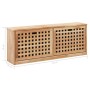 Solid walnut wood shoe bench 94x20x38 cm by , Shoe racks and shoe organizers - Ref: Foro24-247599, Price: 93,73 €, Discount: %