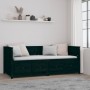 Schlafsofa aus massivem schwarzem Kiefernholz, 90 x 200 cm von , Betten und Lattenroste - Ref: Foro24-820905, Preis: 253,99 €...