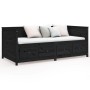 Schlafsofa aus massivem schwarzem Kiefernholz, 90 x 200 cm von , Betten und Lattenroste - Ref: Foro24-820905, Preis: 253,99 €...