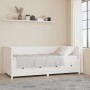 Solid white pine wood sofa bed 80x200 cm by , Beds and slatted bases - Ref: Foro24-820907, Price: 257,04 €, Discount: %