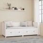 Solid white pine wood sofa bed 80x200 cm by , Beds and slatted bases - Ref: Foro24-820907, Price: 257,04 €, Discount: %