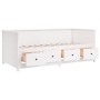 Solid white pine wood sofa bed 80x200 cm by , Beds and slatted bases - Ref: Foro24-820907, Price: 257,04 €, Discount: %