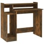 Desk with LED engineered wood smoked oak 97x45x90 cm by , Desks - Ref: Foro24-820475, Price: 66,72 €, Discount: %