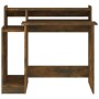 Desk with LED engineered wood smoked oak 97x45x90 cm by , Desks - Ref: Foro24-820475, Price: 66,72 €, Discount: %