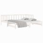 Removable sofa bed solid white pine wood 2x(90x190) cm by , Beds and slatted bases - Ref: Foro24-814665, Price: 175,99 €, Dis...