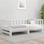 Removable sofa bed solid white pine wood 2x(90x190) cm by , Beds and slatted bases - Ref: Foro24-814665, Price: 175,99 €, Dis...