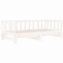 Removable sofa bed solid white pine wood 2x(90x190) cm by , Beds and slatted bases - Ref: Foro24-814665, Price: 175,99 €, Dis...