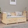 Solid pine wood sofa bed 90x190 cm by , Beds and slatted bases - Ref: Foro24-820911, Price: 306,44 €, Discount: %