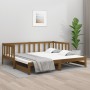 Removable sofa bed solid pine wood honey brown 2x(90x190)cm by , Beds and slatted bases - Ref: Foro24-814667, Price: 195,21 €...