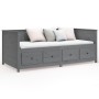 Solid gray pine wood sofa bed 90x190 cm by , Beds and slatted bases - Ref: Foro24-820913, Price: 346,74 €, Discount: %