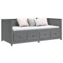 Solid gray pine wood sofa bed 90x190 cm by , Beds and slatted bases - Ref: Foro24-820913, Price: 346,74 €, Discount: %