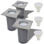 Square outdoor ground lights, 3 units by vidaXL, Outdoor lighting - Ref: Foro24-42413, Price: 42,11 €, Discount: %