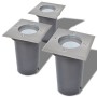 Square outdoor ground lights, 3 units by vidaXL, Outdoor lighting - Ref: Foro24-42413, Price: 42,11 €, Discount: %