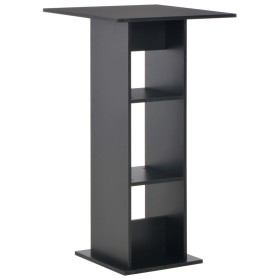 Mesa de bar color negro 60x60x110 cm de , Mesas de cocina y de comedor - Ref: Foro24-280206, Precio: 84,01 €, Descuento: %