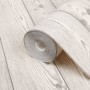 Gray Wood Grain 3D Wall Wallpaper by , Painted paper - Ref: Foro24-353406, Price: 15,44 €, Discount: %