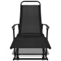 Silla mecedora de jardín acero y textilene negro de vidaXL, Sillas de jardín - Ref: Foro24-42158, Precio: 114,76 €, Descuento: %