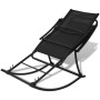 Silla mecedora de jardín acero y textilene negro de vidaXL, Sillas de jardín - Ref: Foro24-42158, Precio: 114,76 €, Descuento: %