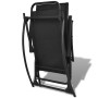 Silla mecedora de jardín acero y textilene negro de vidaXL, Sillas de jardín - Ref: Foro24-42158, Precio: 114,76 €, Descuento: %