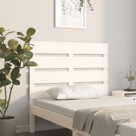 Solid white pine wood bed headboard 75x3x80 cm by , Headboards and footboards - Ref: Foro24-821368, Price: 41,59 €, Discount: %