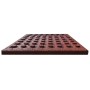 Rubber tiles fall protection 24 units 50x50x3cm red